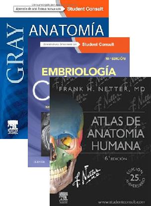 9788445826973 ::  LOTE GRAY ANATOMIA PARA ESTUDIANTES + EMBRIOLOGIA CLINICA + ATLAS DE ANATOMIA HUMANA NETTER 